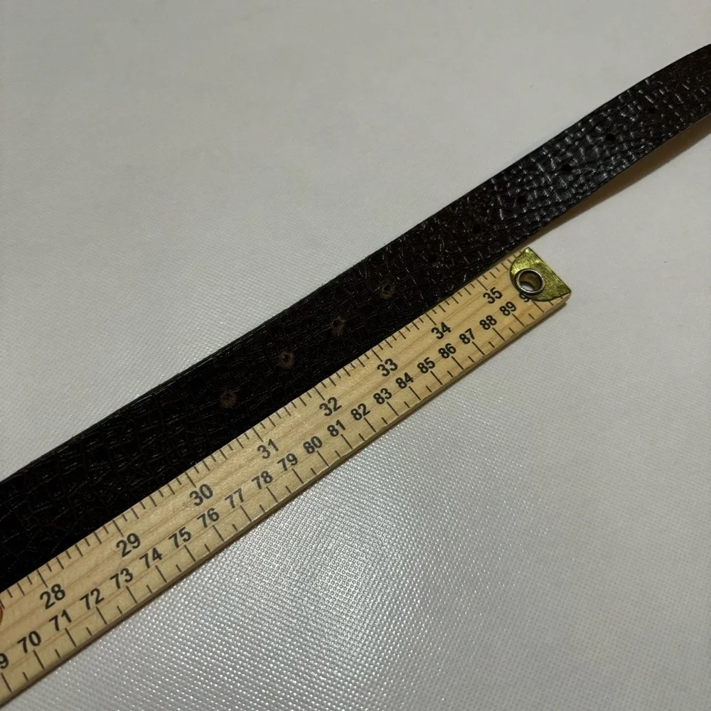 Vintage Alegueira Genuine Leather‎ Brown Belt Mens Size 34” Waist